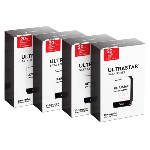 Western Digital Ultrastar DC HC560 박스 패키지 7200/512M WUH722020ALE6L4 (4x20TB)