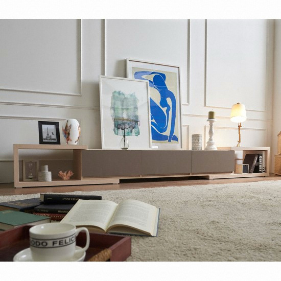 장인가구 레미 듀얼 확장형 거실장 2700_이미지