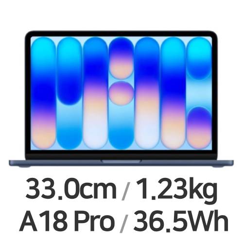 APPLE 맥북네오 6코어 CPU, 5코어 GPU 블루 (램8GB, SSD 256GB)_이미지