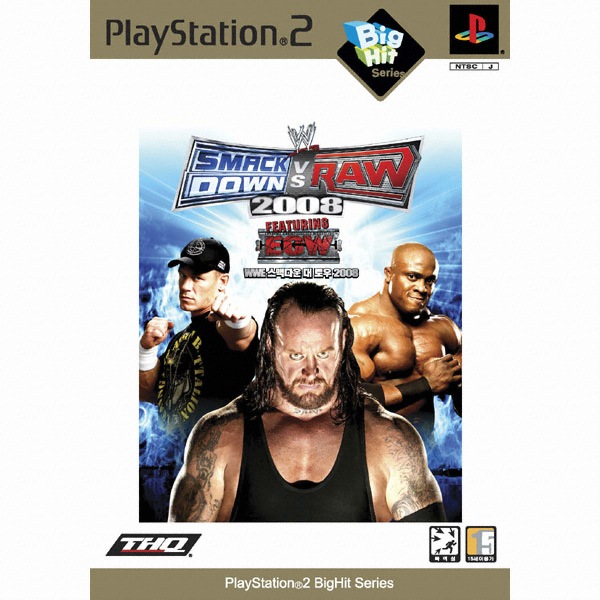 THQ 빅히트 WWE 스맥다운 vs 로우 2008 PS2