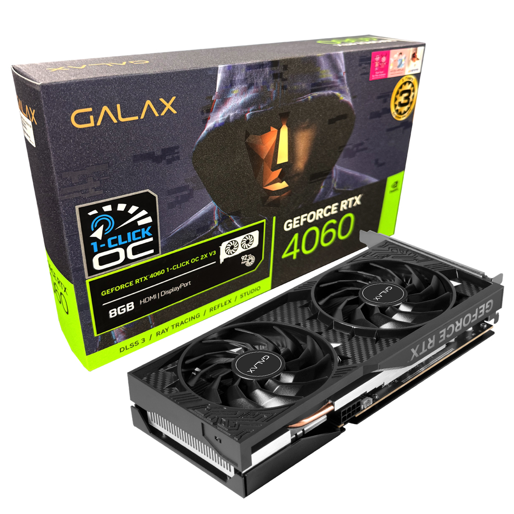 갤럭시 GALAX 지포스 RTX 4060 2X OC V3 D6 8GB_이미지