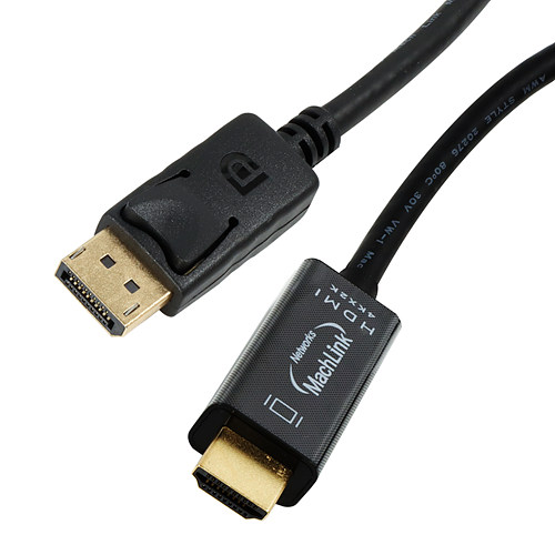 마하링크 ML-DP2H DP to HDMI 고급형 Active 케이블 (3m, ML-DP2H3M)