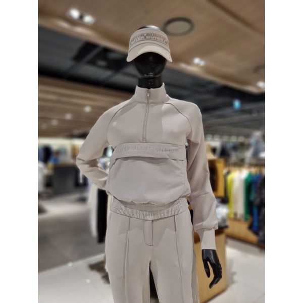 마스터바니에디션 쿠션지 반집업 하이넥 트레이닝 상의 421D3TR391_BG