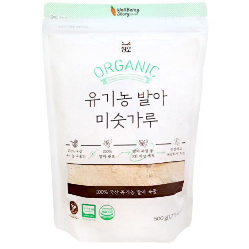 청오 유기농 발아 미숫가루 500g (2개)