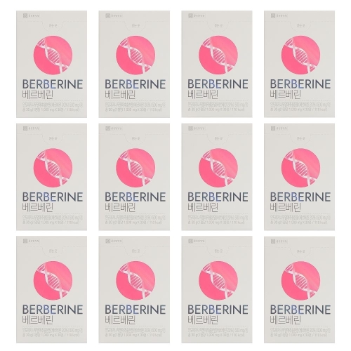 종근당건강 베르베린 1000mg 30정 (12개)
