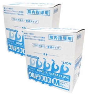  라이온 DENT EX 울트라플로스 치실 M 40개입 2팩