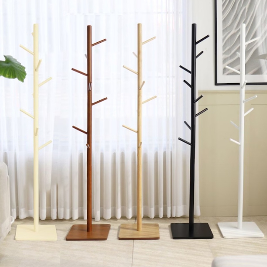 트리스토어 사각 원목 스탠드 옷걸이_이미지