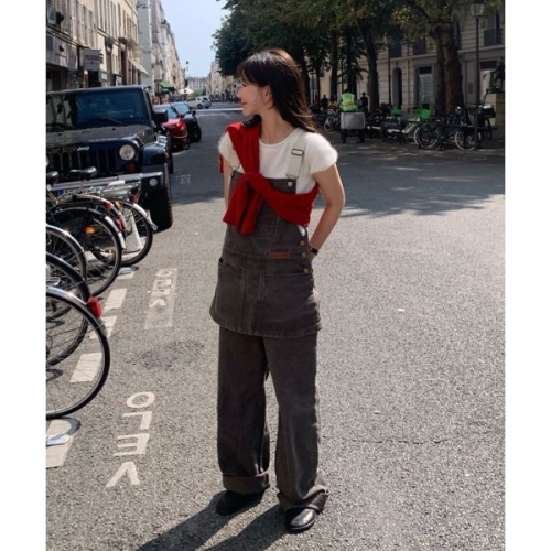�������� SOMEWHEREBUTTER Vintage Combi Cotton Overall Vintage Brown S5FOP02BR..