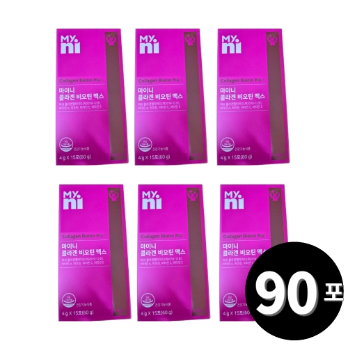  일동제약 마이니 콜라겐 비오틴 맥스 15포 [6개]