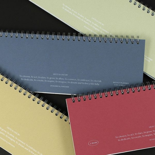 페이퍼리안 리스트 투 리브바이 쓰리로우 위클리 스케줄러