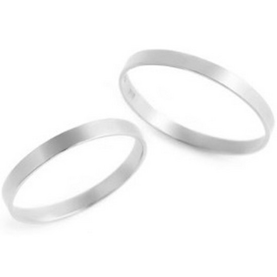 비앤비골드 14K 심플 데일리 2mm 민자 커플링 반지 세트 NPC21682_이미지