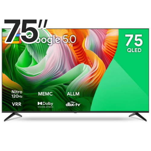 더함 우버 AMG 스마트 75 QLED 120HZ 돌비 AI 구글5.0 리퍼비시 (스탠드)_이미지
