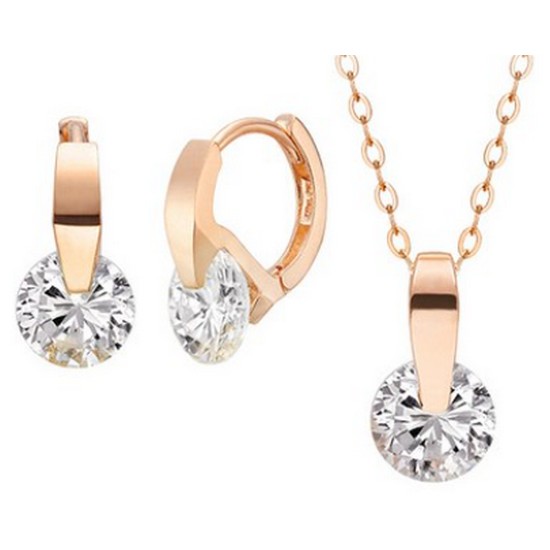 골드리아 14K 티링 목걸이+귀걸이 세트_이미지