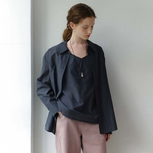 온앤온 쉬어 뷔스티에 셔츠 NEW5XB329_이미지