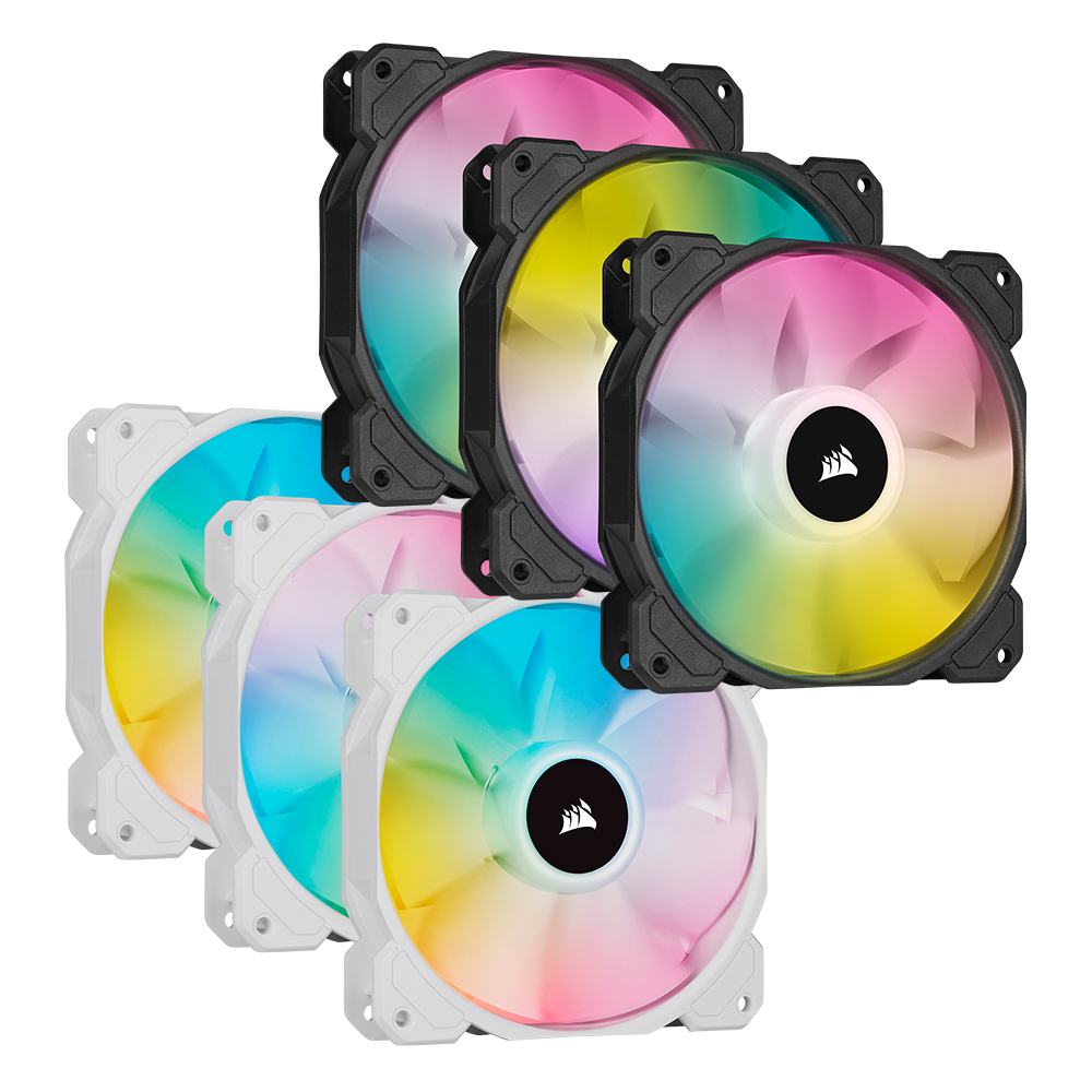 CORSAIR iCUE SP120 RGB ELITE (컨트롤러/3팩, 화이트)_이미지