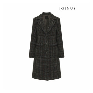 조이너스 체크 패치 포켓 미디 코트-JW22CH2407556A