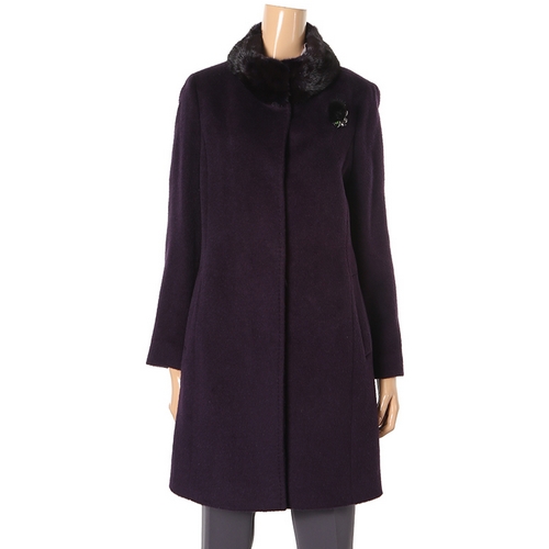 크로노타임 로잔 알파카 밍크 코트 LK4HC573A