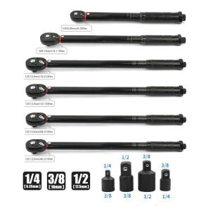 토크 래칫 3/8 인치 핸드 양방향 자전거 자동차 도구 1/2 인치 자전거 5-210n.m 프리셋 렌치 키 자동차 스 1개