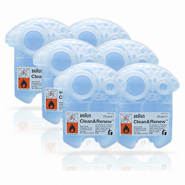 브라운 전기면도기 세정액 CCR (일반구매) (6개)