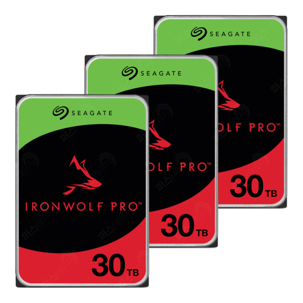 Seagate IronWolf Pro 패키지 7200/512M ST30000NT011 (3x30TB)