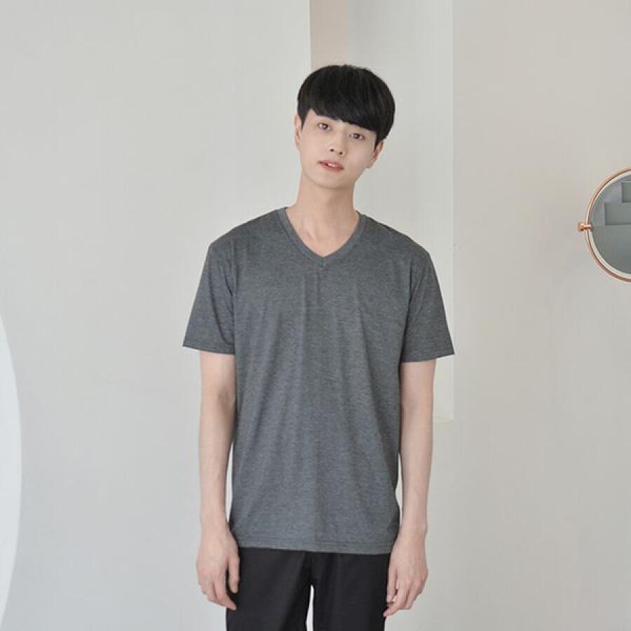 교복몰 언제든 V넥 반팔티 4컬러 남녀공용 반티_이미지