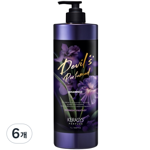 케라시스 데빌스 퍼퓸 샴푸 미드나잇 판타지 1000ml (6개)_이미지