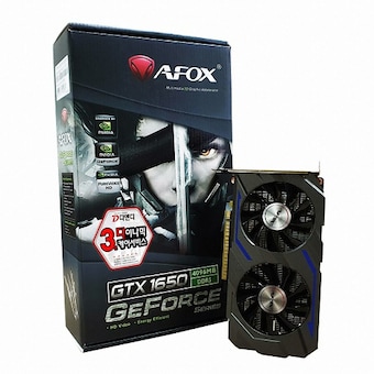 AFOX 지포스 GTX <b>1650</b> D5 4GB DUAL