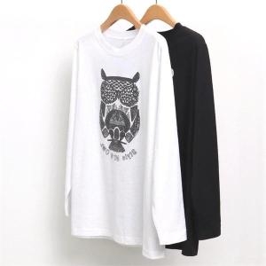 빅사이즈사랑해요 6842L210 부엉이 발포 긴팔티 MN 9180845