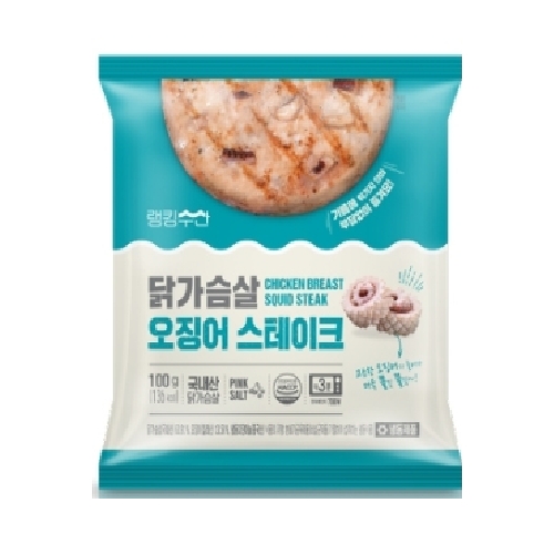 푸드나무 랭킹수산 닭가슴살 오징어 스테이크 100g (10개)_이미지