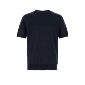 ����� Navy blue silk sweater UMF101SOOO17TW F0008