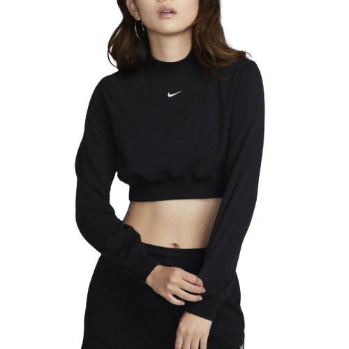 나이키 칠 테리 크루넥 크롭 프렌치 테리 탑 FN2477-010_이미지
