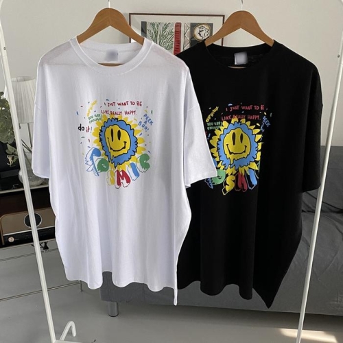 빅사이즈사랑해요 P450L403 해바라기마일박시반팔티 TS