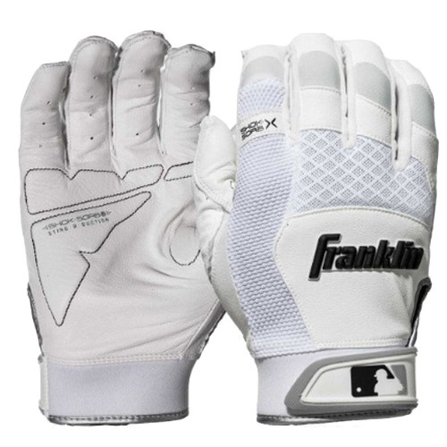 프랭클린 20965 쇼크쇼브 X 배팅장갑 화이트크롬