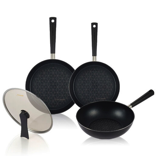 해피콜 크로커다일 디렉션 IH 프라이팬 4종 (팬24,28+웍28+뚜껑28)