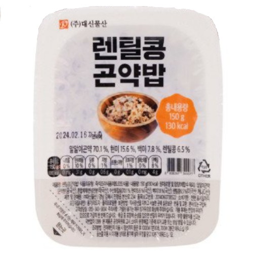 대신물산 렌틸콩 곤약밥 150g (20개)