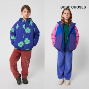 키즈 Lucky Clover 아노락 숏패딩 양면자켓 B225AC119