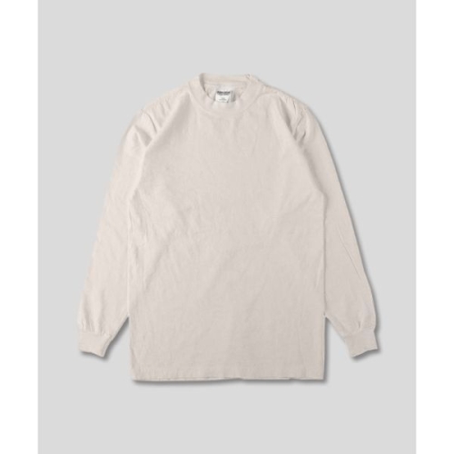 시어서커 웨어 SHAKA WEAR 7.5oz 가먼트다이 무지 오버핏 긴팔 티셔츠_크림 217324_이미지