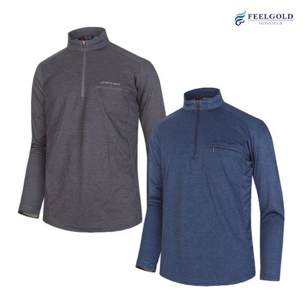 필골드 윈디페이스 남성 등산티 집업티셔츠 RM216N217