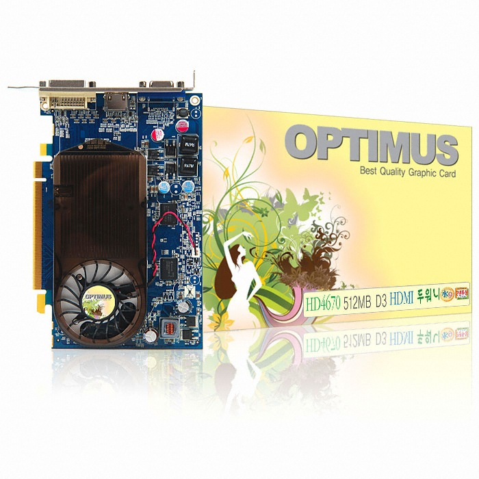 ���������� �󵥿� HD 4670 OPTIMUS �ο��� HDMI D3 512MB