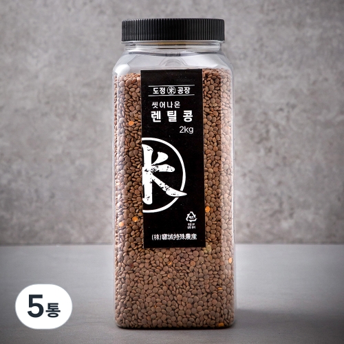 도정공장 씻어나온 렌틸콩 2kg (5개)_이미지