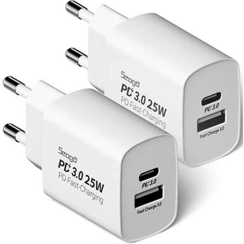 서가 PD PPS 25W 2포트 충전기 SG-PDC2500A (케이블미포함, 2개)