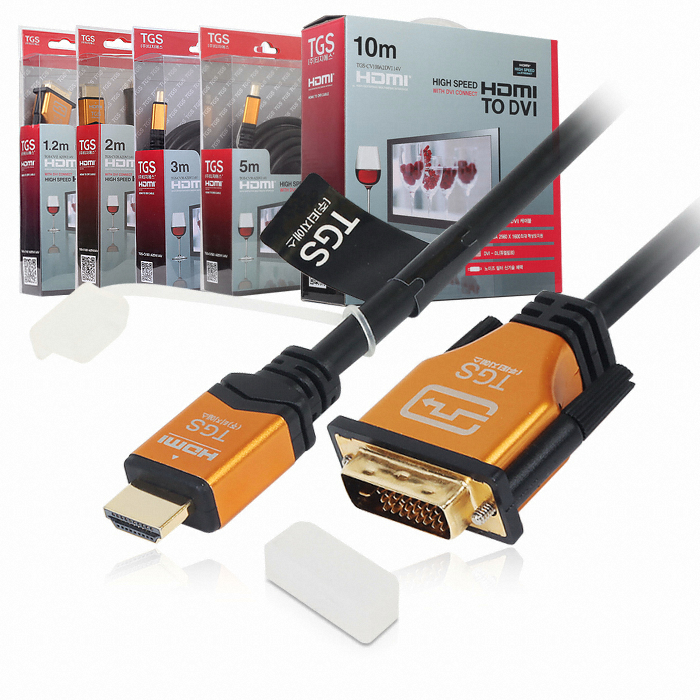 TG삼보 TGS HDMI to DVI Ver 1.4a 프리미엄 골드 케이블 (5m)_이미지