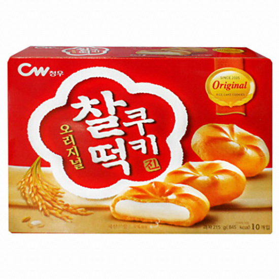 청우식품 찰떡쿠키 오리지널 10개입 215g (2개)