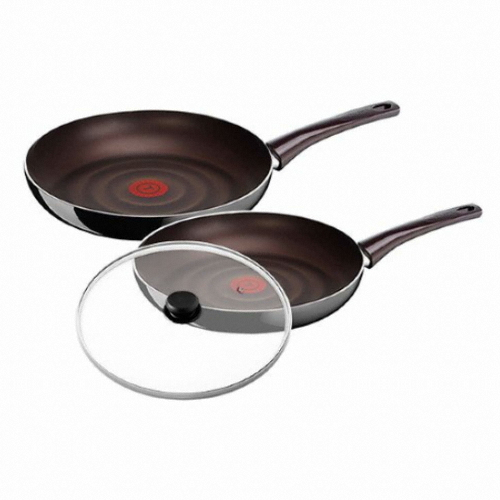 테팔 ㅤ델리시오 티타늄코팅 3종세트 (팬24,32+유리뚜껑)_이미지