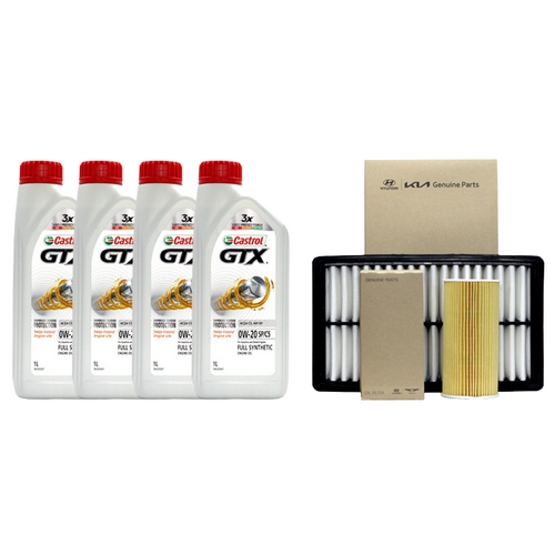 캐스트롤 GTX SP C5 0W20 4L + 순정필터 현대 더뉴 아반떼AD 가솔린