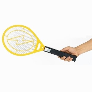 한일 안전 3중 그물망 전기 모기채 파리채 해충 벌레 중형_이미지