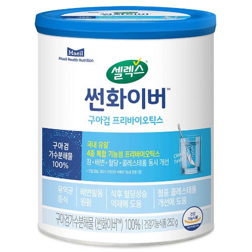 매일유업 셀렉스 썬화이버 프리바이오틱스 250g (4개)_이미지