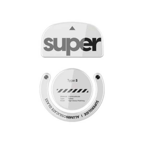 Pulsar 로지텍 GPRO X 슈퍼라이트 전용 슈퍼글라이드 글라스 마우스피트 화이트 (type-S)_이미지