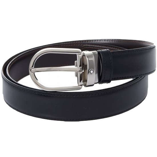 몽블랑 클래식 스타로고 양면 벨트 38157