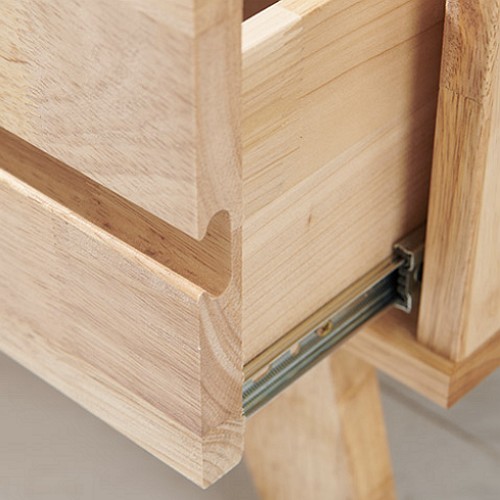 퍼스웰 노르센 서랍형 고무나무 원목 거실장 2000_이미지